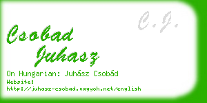 csobad juhasz business card