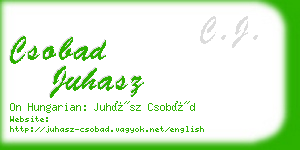 csobad juhasz business card